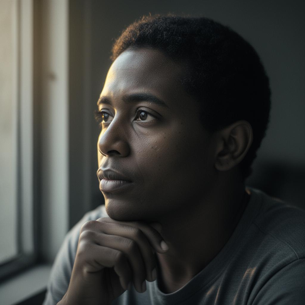Participante da coorte longitudinal AURA, em luz natural contemplativa